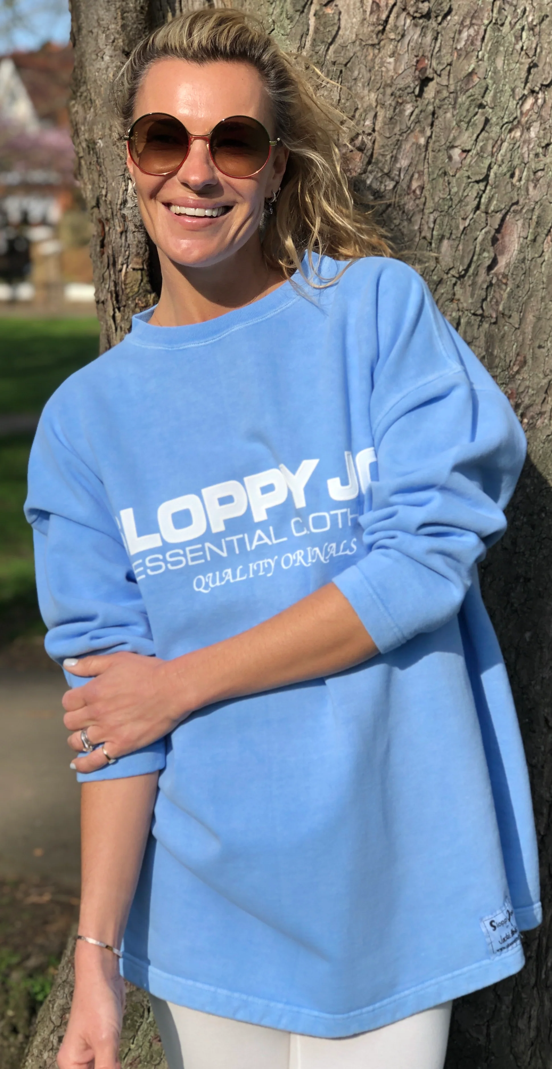 STRAIGHT CREW SWEATSHIRT - Baby Blue - Image 3