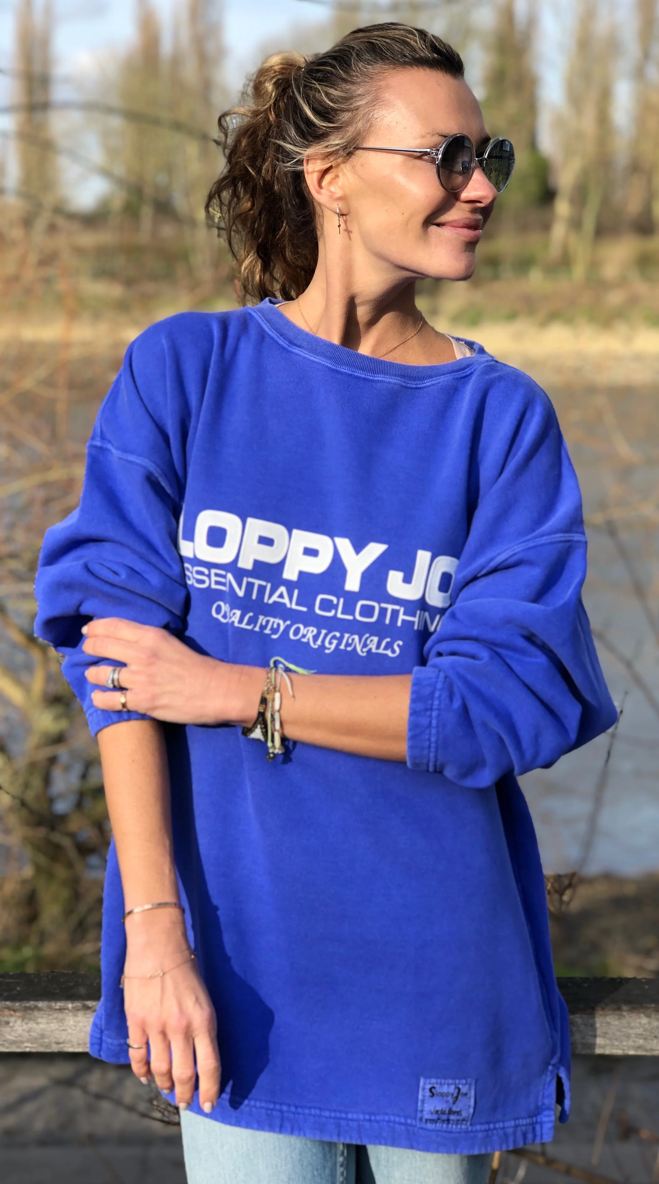 STRAIGHT CREW SWEATSHIRT - Hyacinth Wash - Image 4