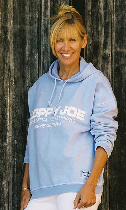 05 HOODED SQUARE SWEATSHIRT - Baby Blue - Image 3