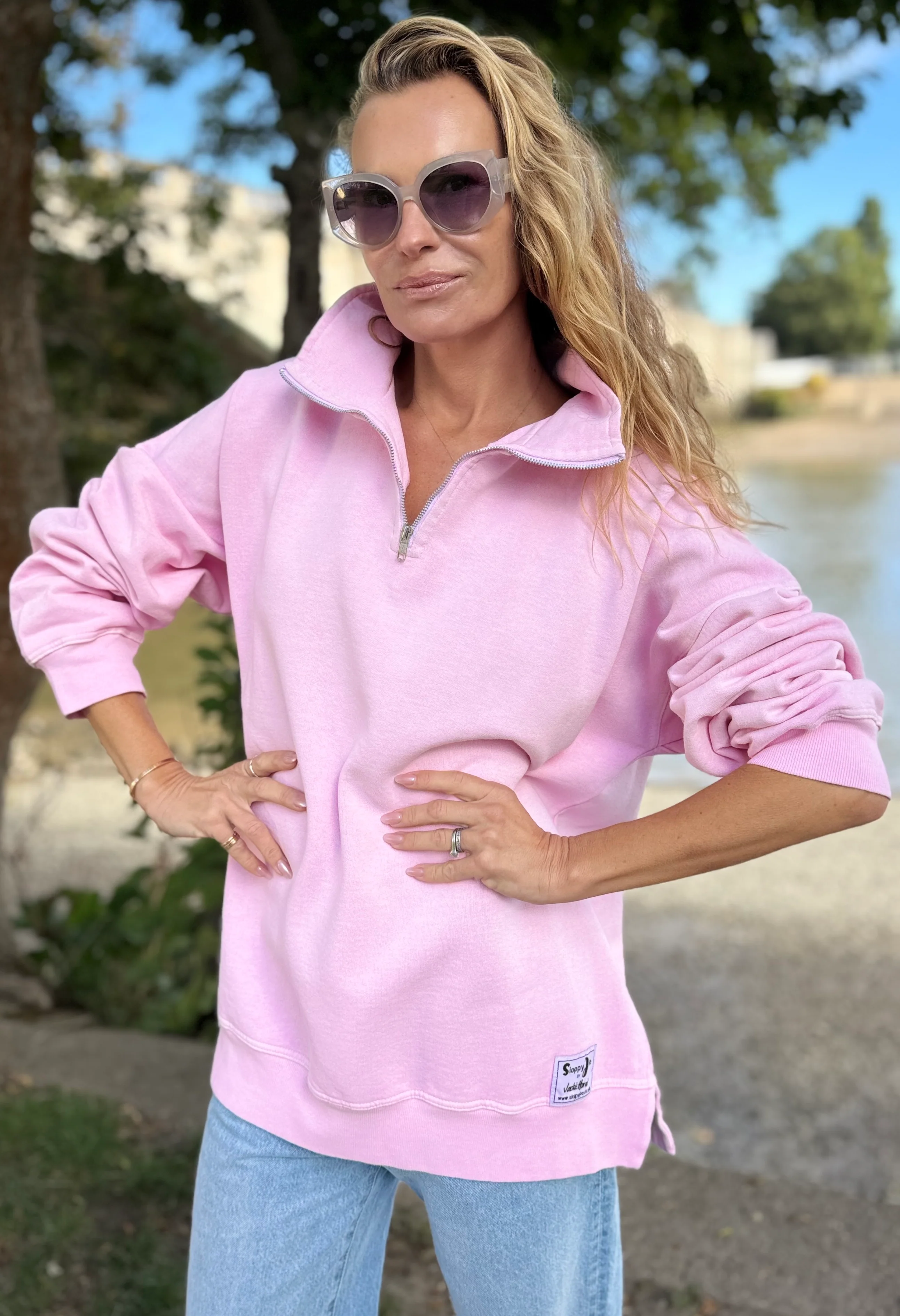 DIANA ZIP NECK - Miami Pink. - Image 3