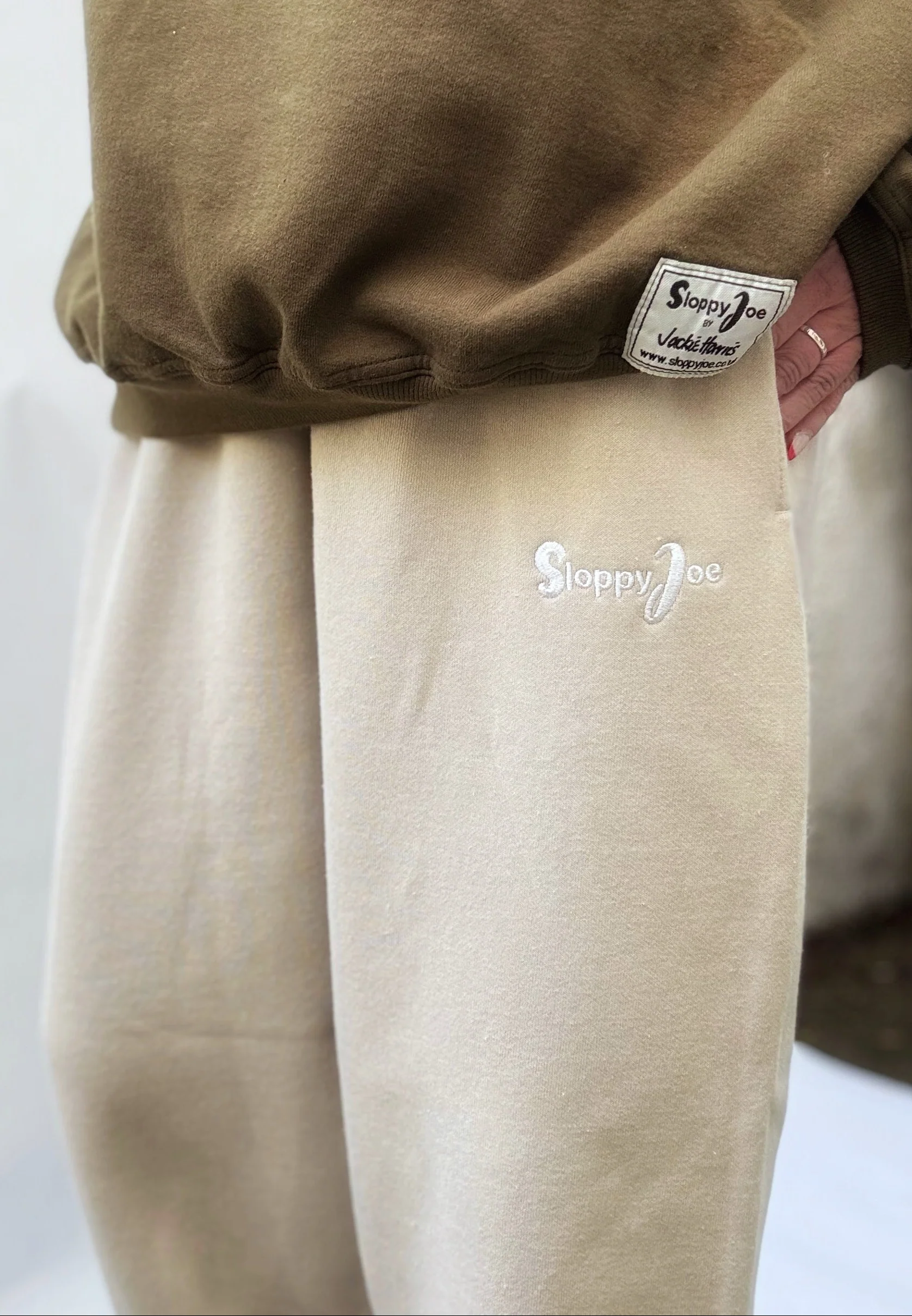 RELAXED JOGGERS - Stone - Image 3