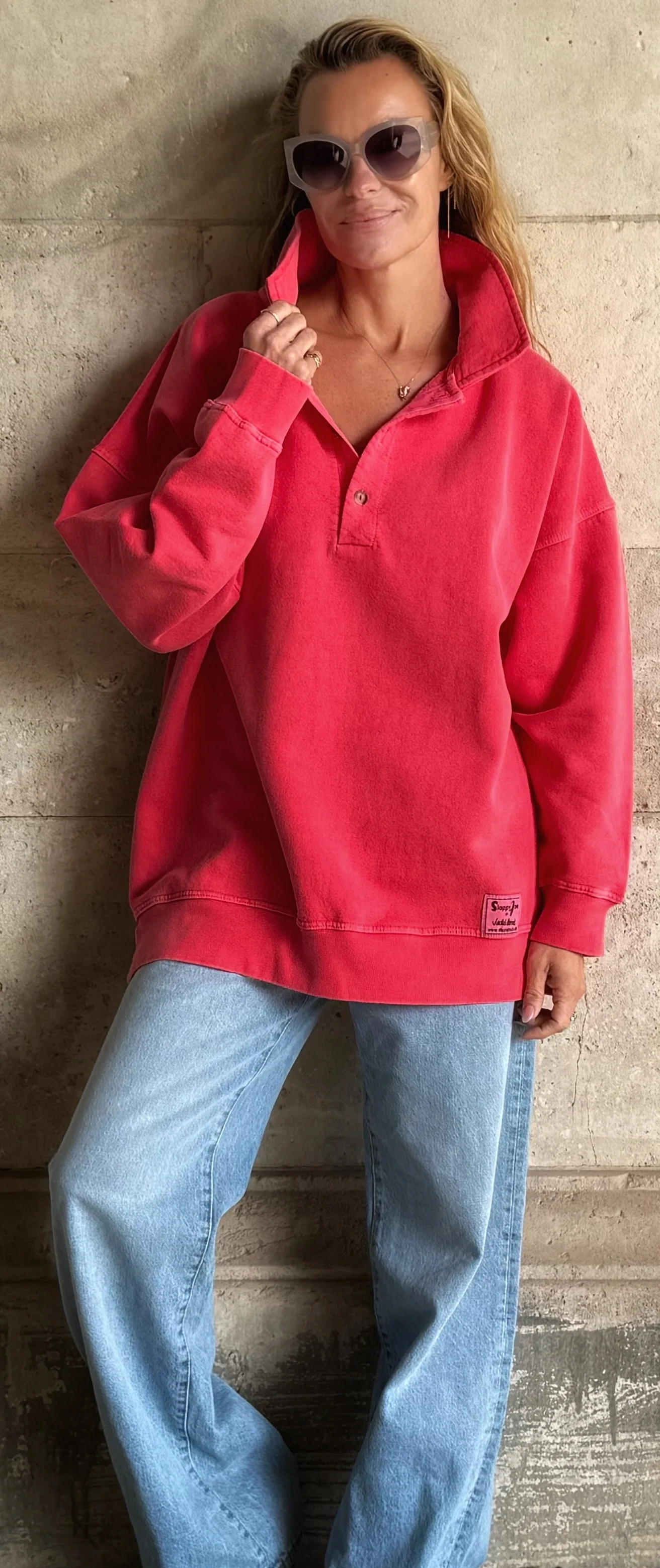 RUGBY POLO SHIRT - Red Wash - Image 3