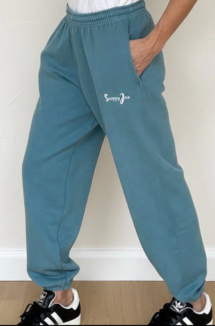 RELAXED JOGGERS - Teal - Image 4