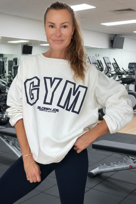 SLOPPY JOE GYM SWEATSHIRT - Warm White - Image 3